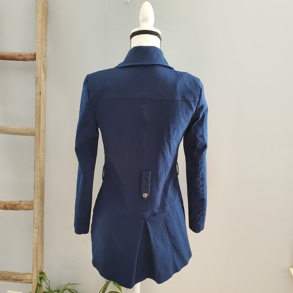 41 Hawthorn Women's Navy Blue Double Breasted Pea Coat Size XS - Picture 2 of 11